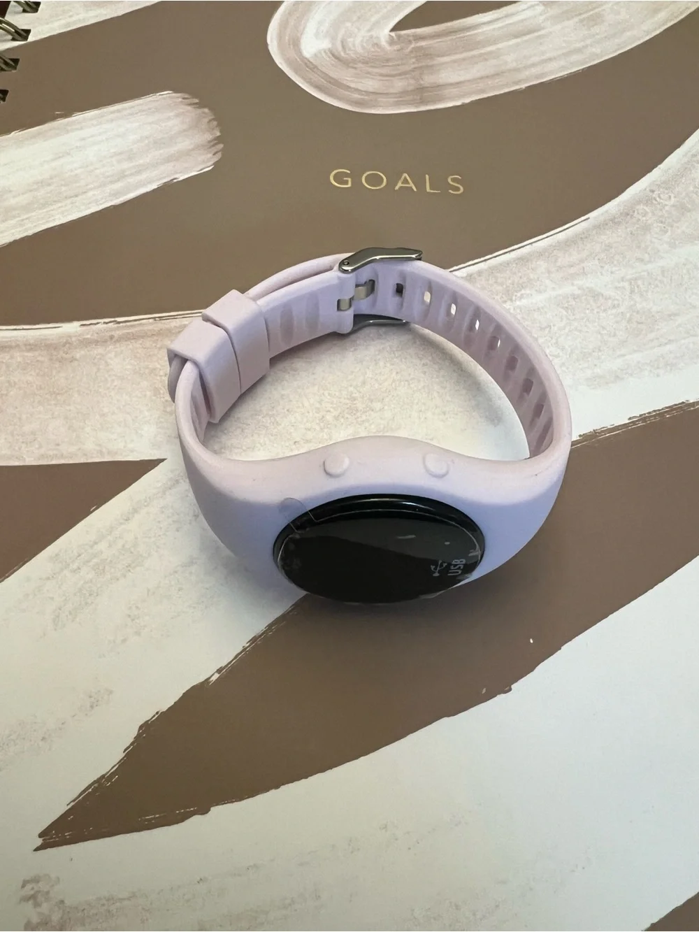 Lilac Silicone Smart Watch with Heart Rate & Sleep Monitor